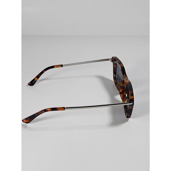 Foster Grant Full Cat Eye Brown Tortoise & Silver Metal Sunglasses 52661FGX201 - Picture 7 of 12